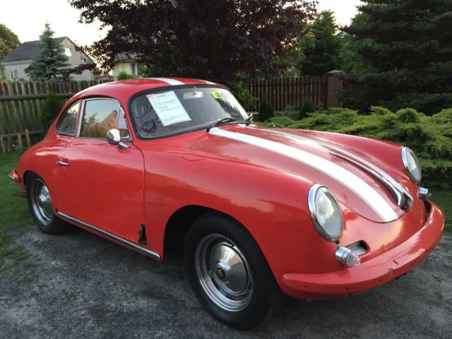 1964 Red Porsche 356