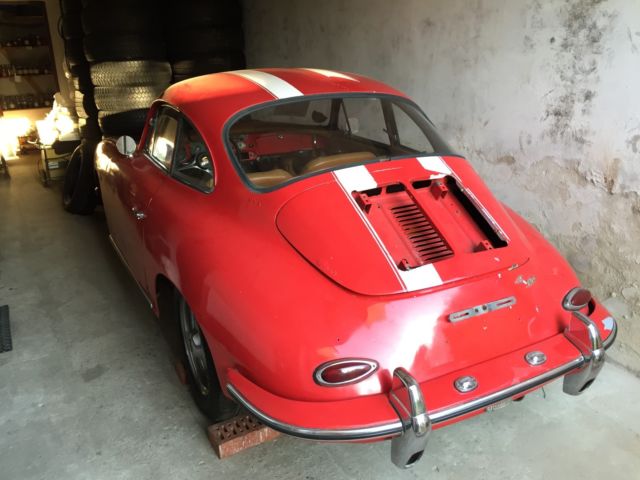 1964 Red Porsche 356