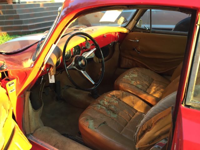 1964 Red Porsche 356