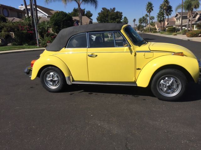 1978 Yellow Volkswagen Beetle - Classic Convertible