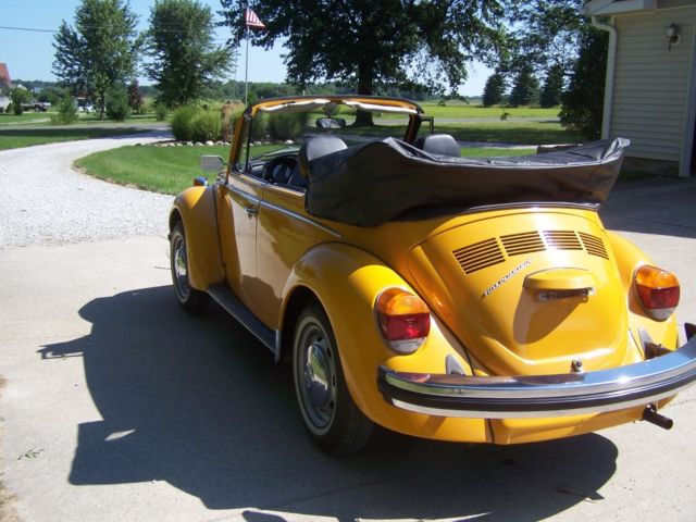 1978 Yellow Volkswagen Beetle - Classic Convertible