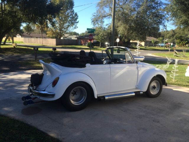 1973 White Volkswagen Beetle - Classic Convertible
