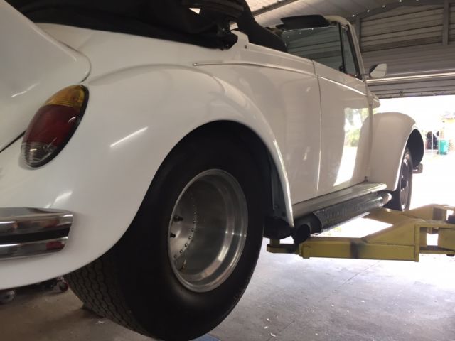 1973 White Volkswagen Beetle - Classic Convertible