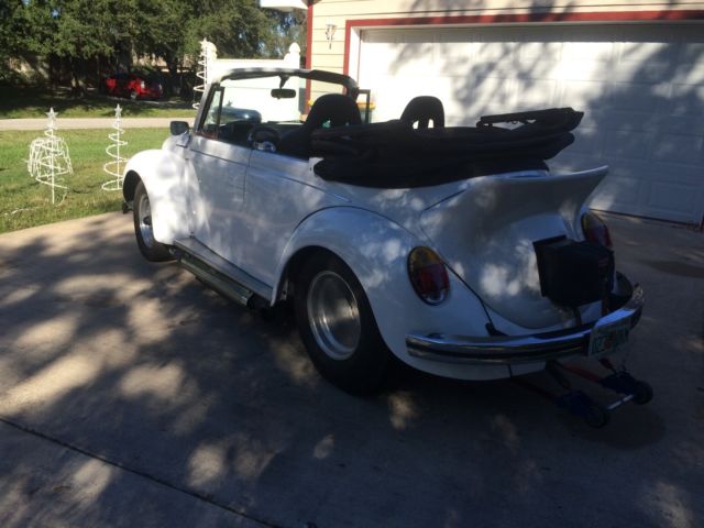 1973 White Volkswagen Beetle - Classic Convertible