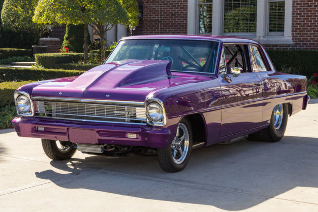 1966 Purple Chevrolet Nova Coupe