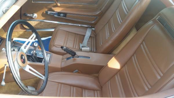 1972 Orange Chevrolet Corvette Convertible