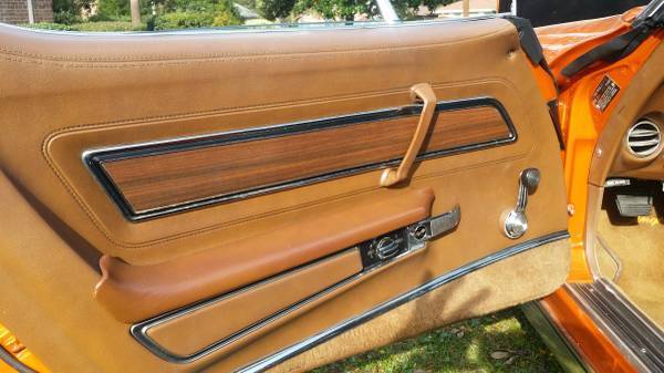 1972 Orange Chevrolet Corvette Convertible