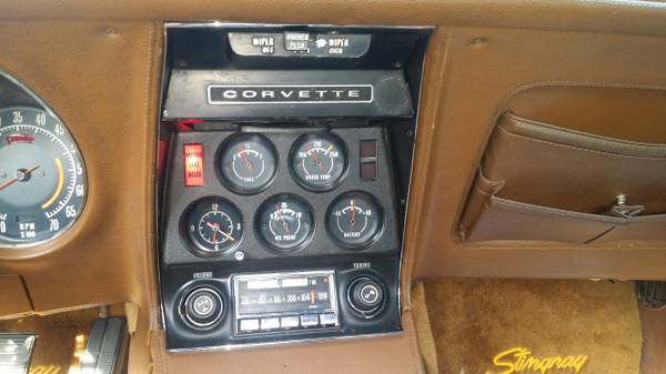 1972 Orange Chevrolet Corvette Convertible