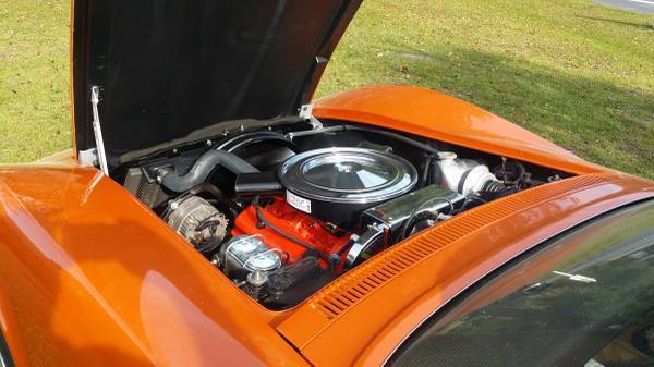 1972 Orange Chevrolet Corvette Convertible