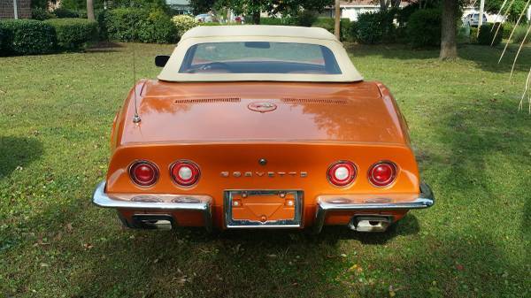 1972 Orange Chevrolet Corvette Convertible