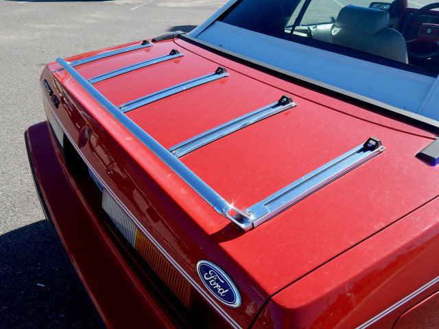 1983 Red Ford Mustang Convertible