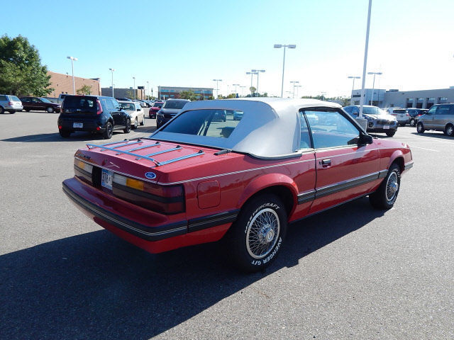 1983 Red Ford Mustang Convertible