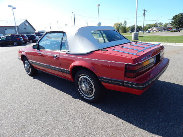 1983 Red Ford Mustang Convertible