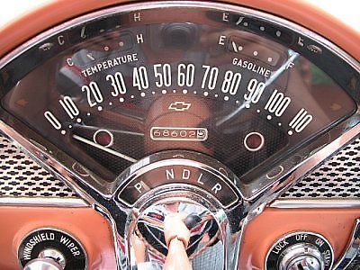 1955 Coral with Shadow Gray Chevrolet Bel Air/150/210 Sedan