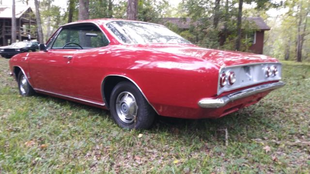 1965 Red Chevrolet Corvair Coupe