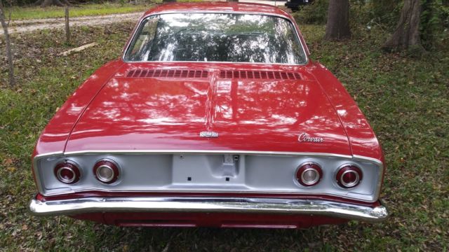 1965 Red Chevrolet Corvair Coupe