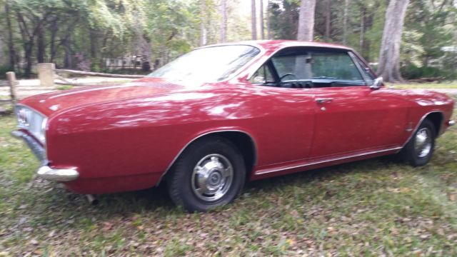 1965 Red Chevrolet Corvair Coupe