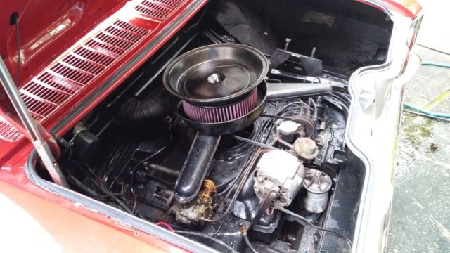 1965 Red Chevrolet Corvair Coupe