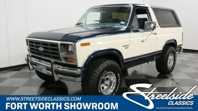 1982 Blue Ford Bronco SUV