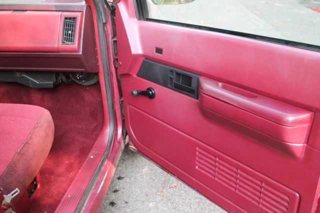 1988 Burgundy Chevrolet C/K Pickup 1500 Standard Cab Pickup