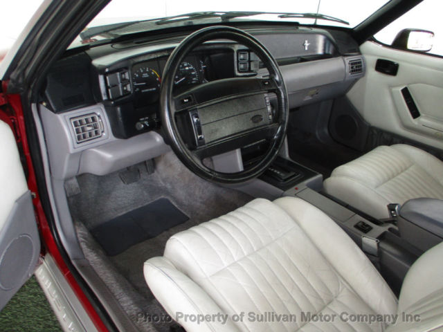1993 Red Ford Mustang Convertible