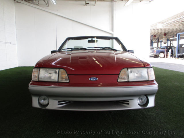 1993 Red Ford Mustang Convertible