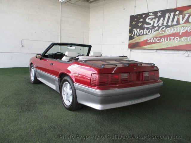 1993 Red Ford Mustang Convertible