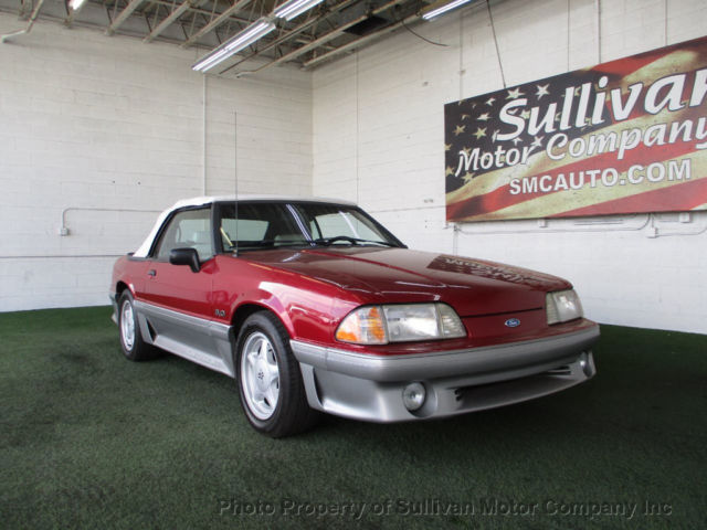 1993 Red Ford Mustang Convertible