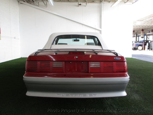 1993 Red Ford Mustang Convertible