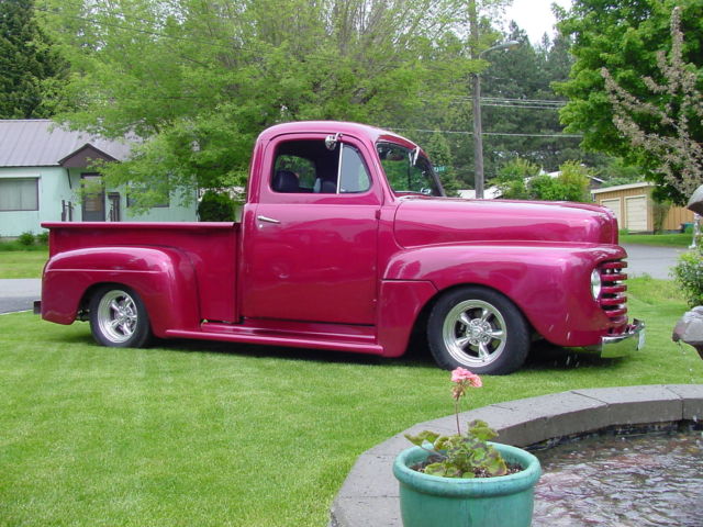1948 Red Ford F-100 Standard Cab Pickup