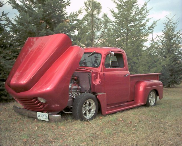 1948 Red Ford F-100 Standard Cab Pickup