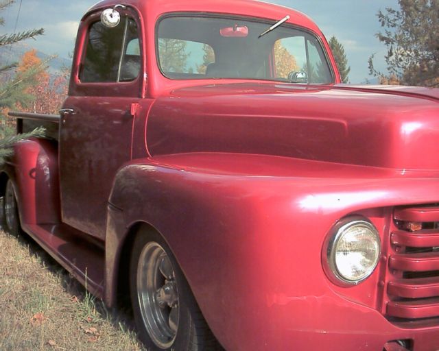 1948 Red Ford F-100 Standard Cab Pickup
