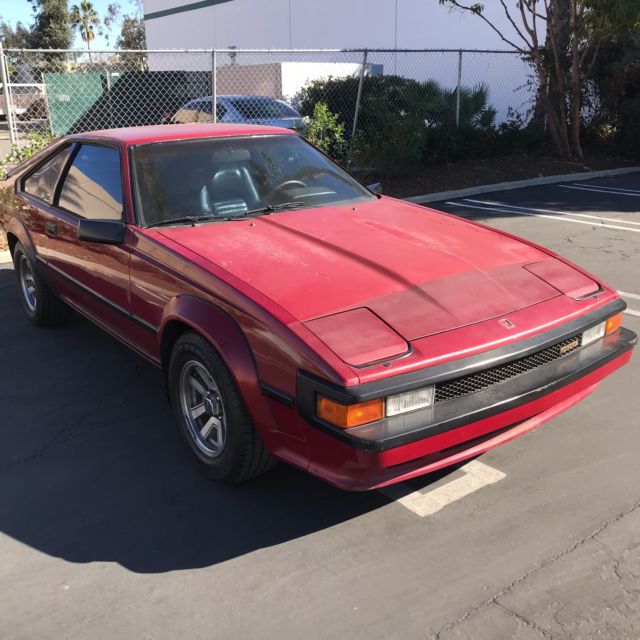 1985 Red Toyota Supra Hatchback