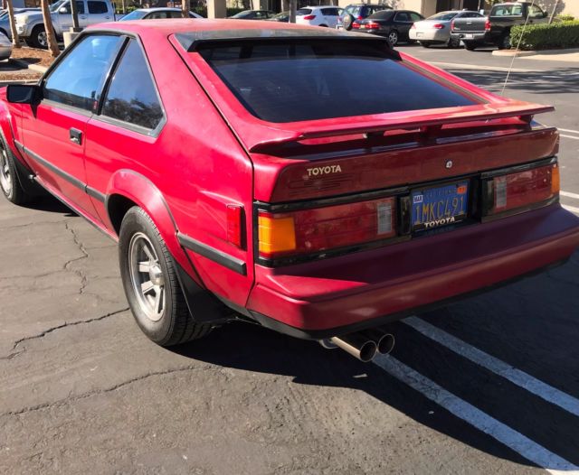 1985 Red Toyota Supra Hatchback