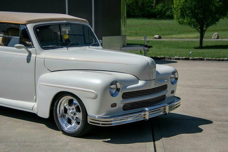 1946 White Ford Super Deluxe Convertible
