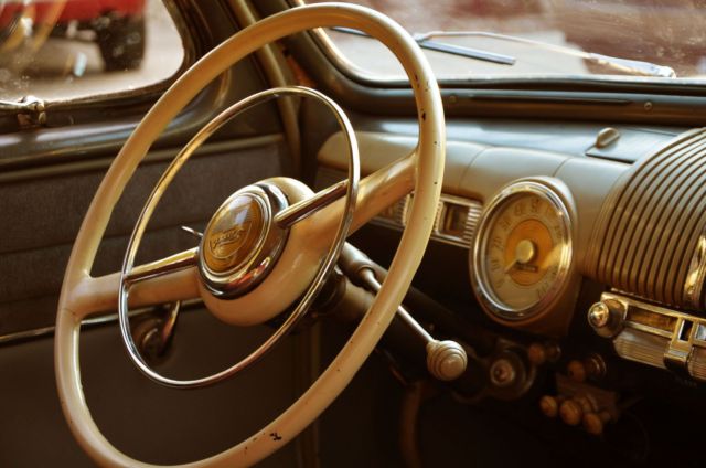 1948 Tan Ford Super Deluxe 2 Door Sedan V8 Sedan