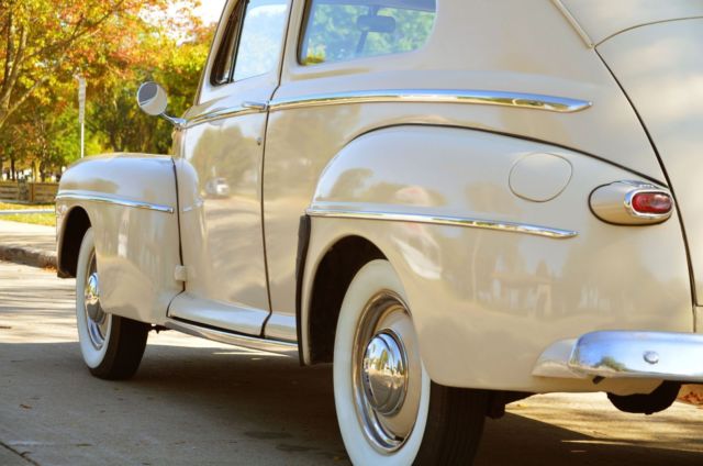 1948 Tan Ford Super Deluxe 2 Door Sedan V8 Sedan