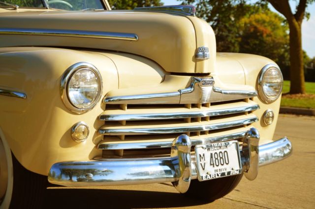 1948 Tan Ford Super Deluxe 2 Door Sedan V8 Sedan