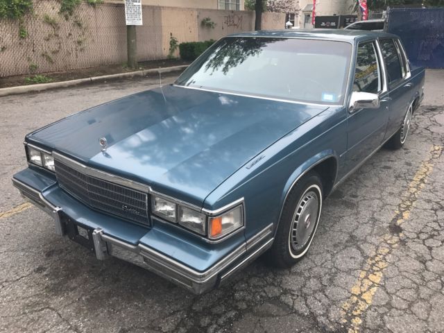 1986 Blue Cadillac DeVille Sedan