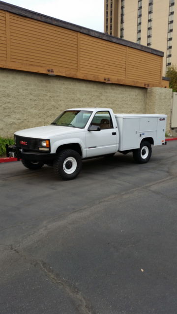 1993 White GMC Sierra 3500 Standard Cab Pickup