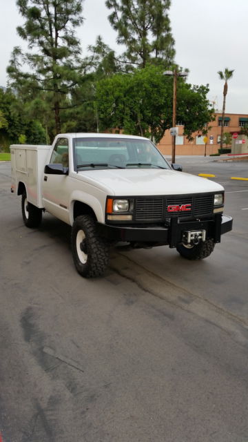 1993 White GMC Sierra 3500 Standard Cab Pickup