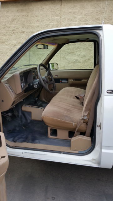 1993 White GMC Sierra 3500 Standard Cab Pickup