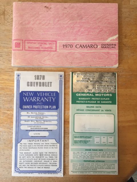 1970 Black Chevrolet Camaro Coupe