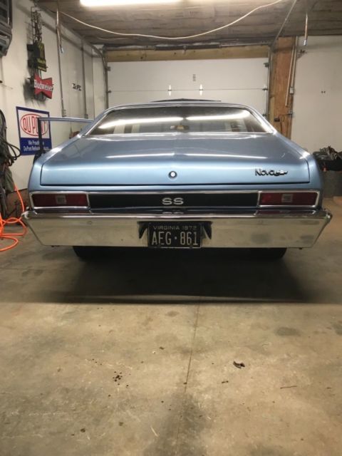 1972 Blue Chevrolet Nova