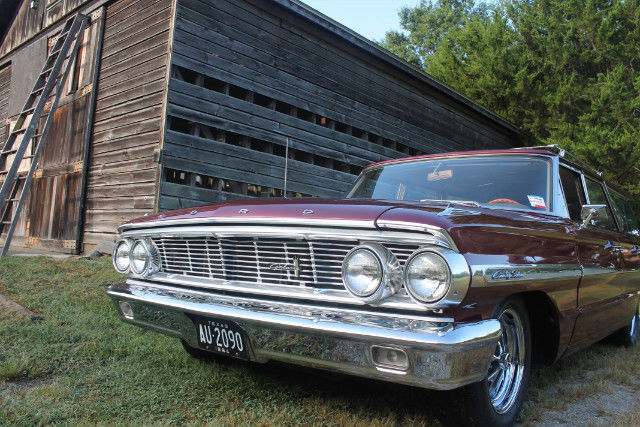 1964 Burgundy Ford Galaxie Station Wagon