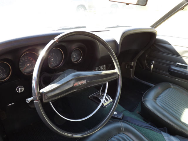 1969 jade black Ford Mustang