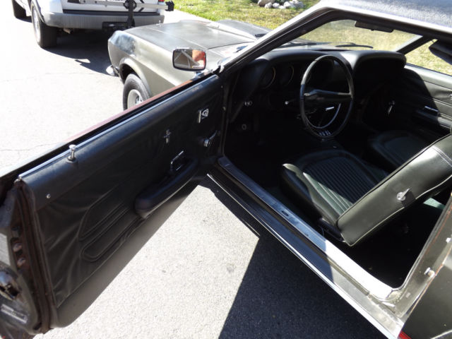 1969 jade black Ford Mustang