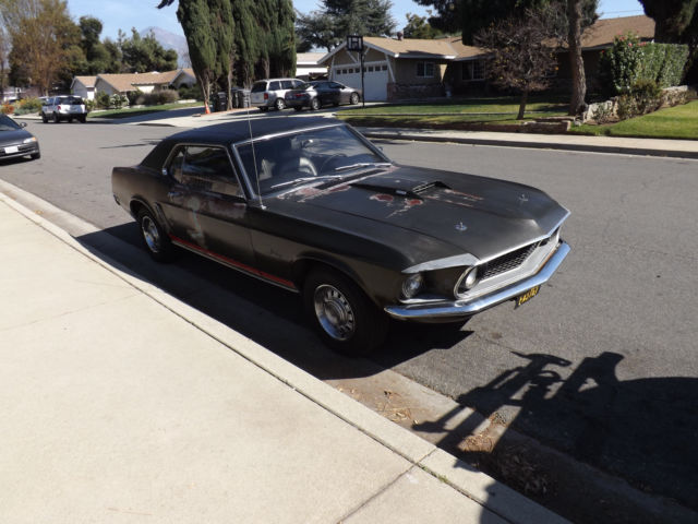 1969 jade black Ford Mustang