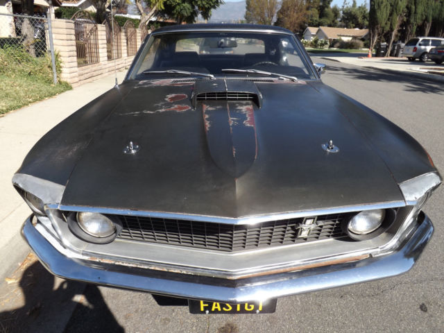 1969 jade black Ford Mustang