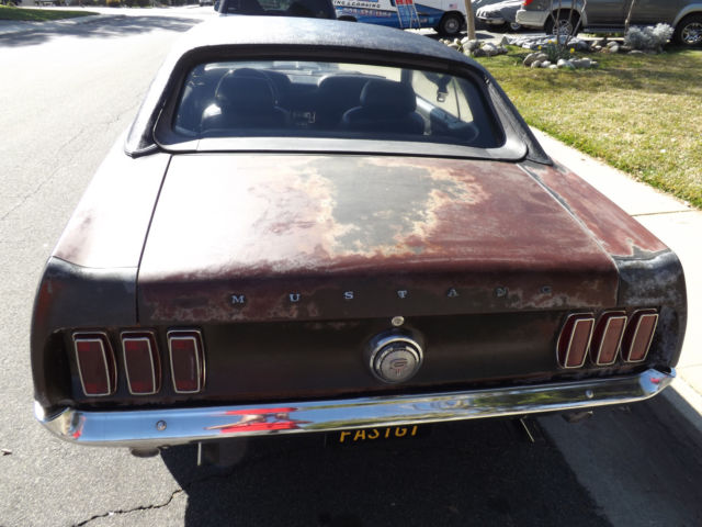 1969 jade black Ford Mustang